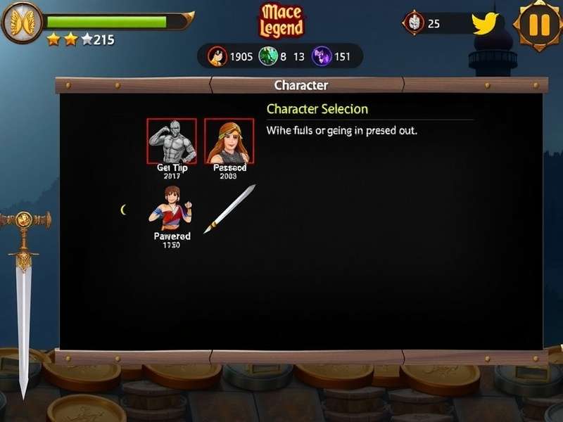 Indian Mace Legend character selection screen